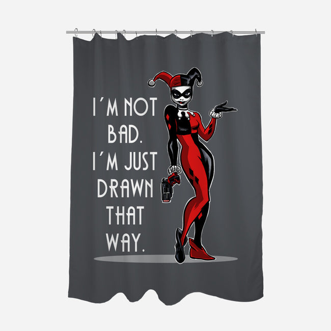 I'm Not Bad-None-Polyester-Shower Curtain-zascanauta