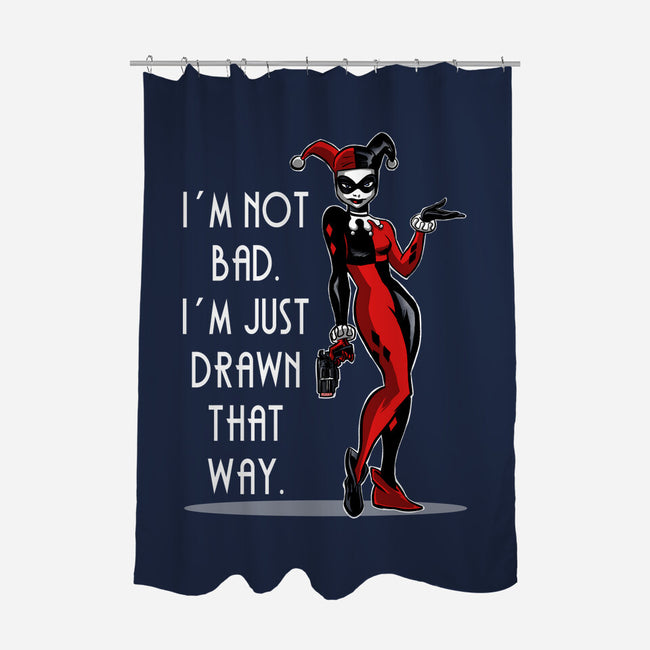 I'm Not Bad-None-Polyester-Shower Curtain-zascanauta