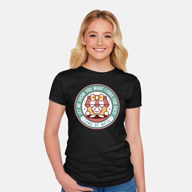 Marina Story Book Shopkeeper-Womens-Fitted-Tee-LAGELANTEE