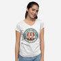 Marina Story Book Shopkeeper-Womens-V-Neck-Tee-LAGELANTEE