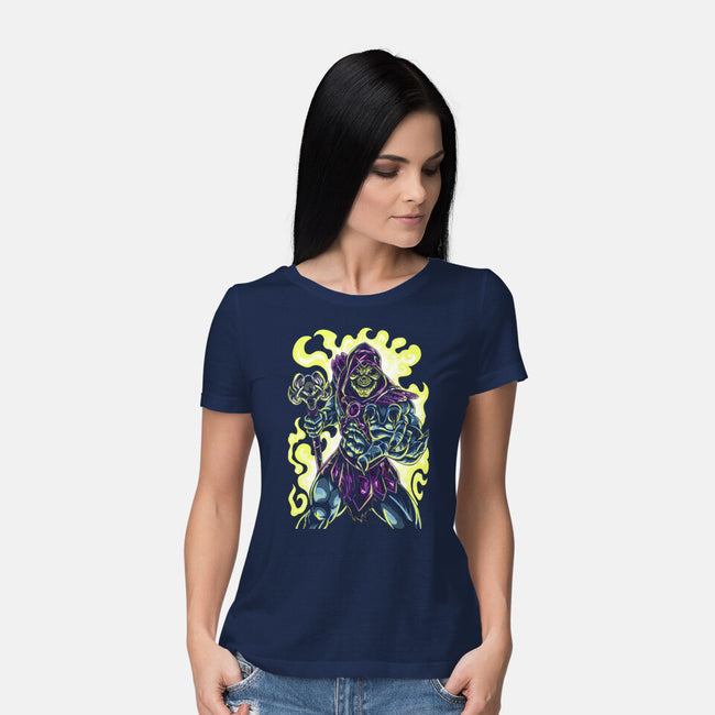 Evil Of The Greyskull-Womens-Basic-Tee-Nihon Bunka