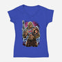 Hero Of The Greyskull-Womens-V-Neck-Tee-Nihon Bunka