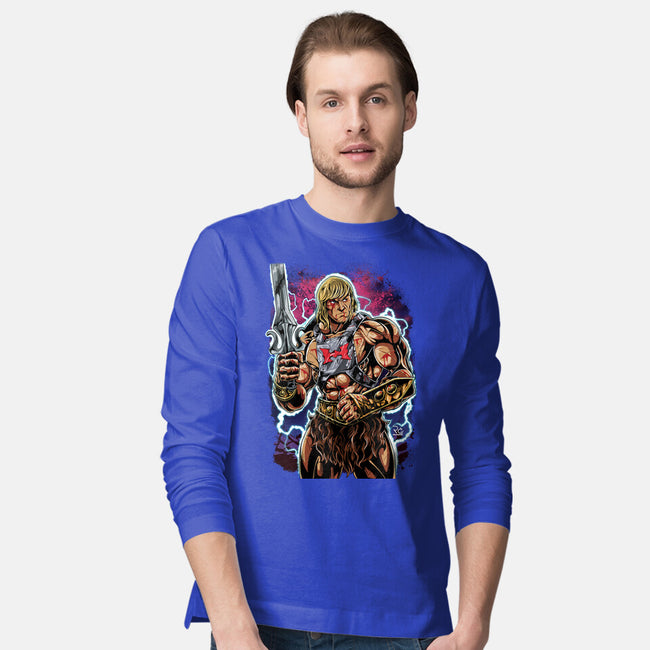 Hero Of The Greyskull-Mens-Long Sleeved-Tee-Nihon Bunka