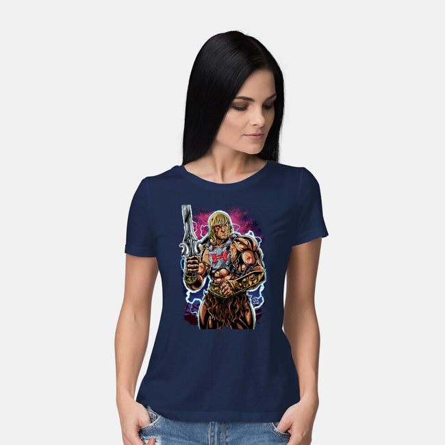 Hero Of The Greyskull-Womens-Basic-Tee-Nihon Bunka