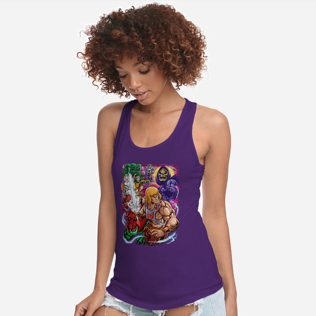 Power Of Greyskull-Womens-Racerback-Tank-Nihon Bunka