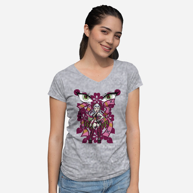 Daki-Womens-V-Neck-Tee-janlangpoako