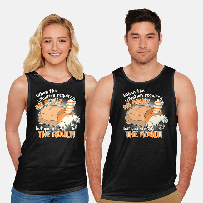 Requires An Adult-Unisex-Basic-Tank-Freecheese