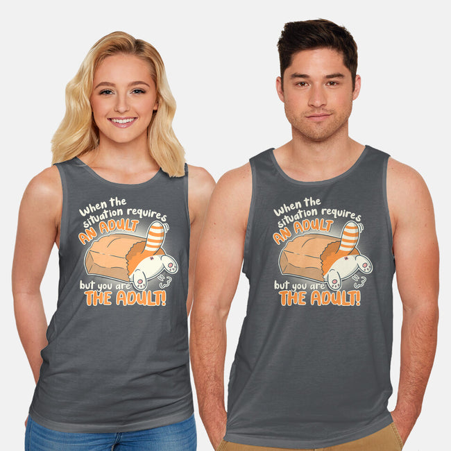 Requires An Adult-Unisex-Basic-Tank-Freecheese