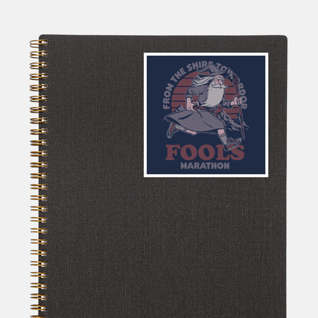 Fools Marathon-None-Glossy-Sticker-Studio Mootant