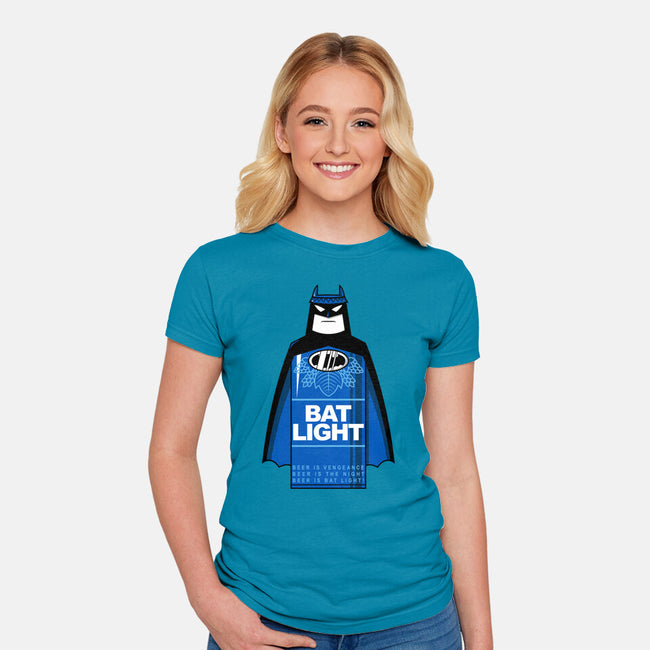 Bat Light-Womens-Fitted-Tee-krisren28