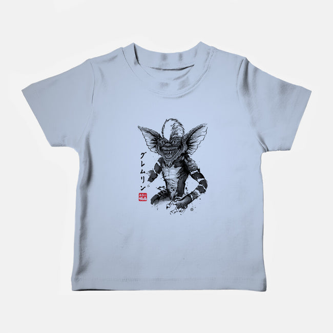 Kingston Falls Creature Sumi-e-Baby-Basic-Tee-DrMonekers