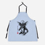 Kingston Falls Creature Sumi-e-Unisex-Kitchen-Apron-DrMonekers