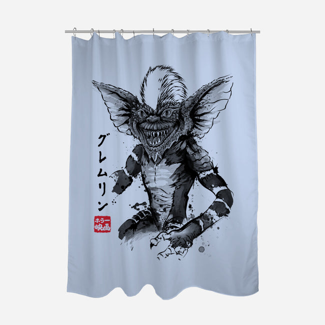 Kingston Falls Creature Sumi-e-None-Polyester-Shower Curtain-DrMonekers