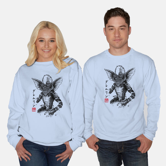 Kingston Falls Creature Sumi-e-Unisex-Crew Neck-Sweatshirt-DrMonekers