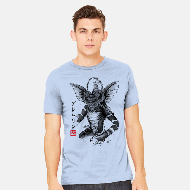 Kingston Falls Creature Sumi-e-Mens-Heavyweight-Tee-DrMonekers