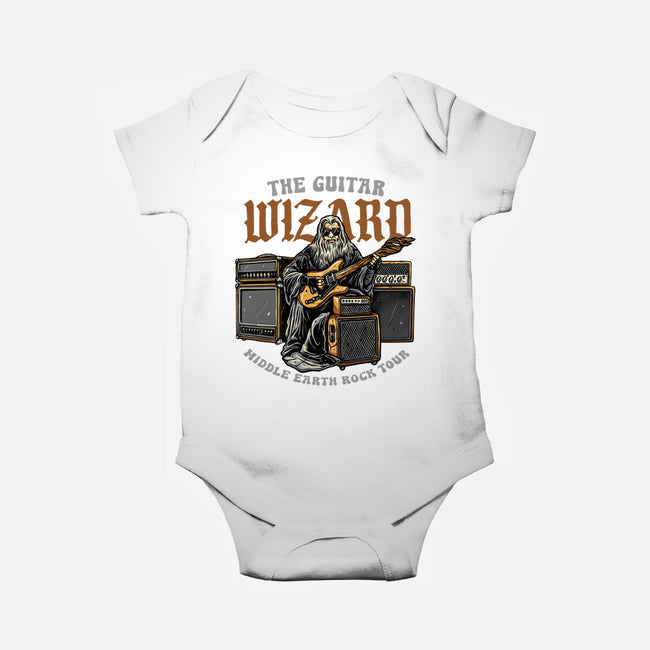 The Guitar Wizard-Baby-Basic-Onesie-glitchygorilla