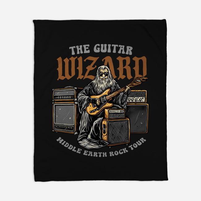 The Guitar Wizard-None-Fleece-Blanket-glitchygorilla