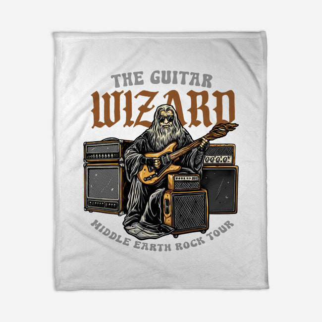 The Guitar Wizard-None-Fleece-Blanket-glitchygorilla