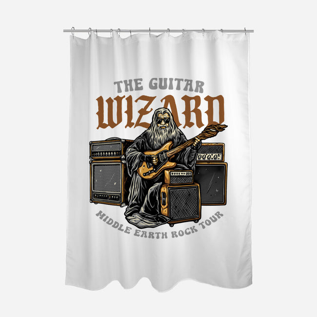 The Guitar Wizard-None-Polyester-Shower Curtain-glitchygorilla