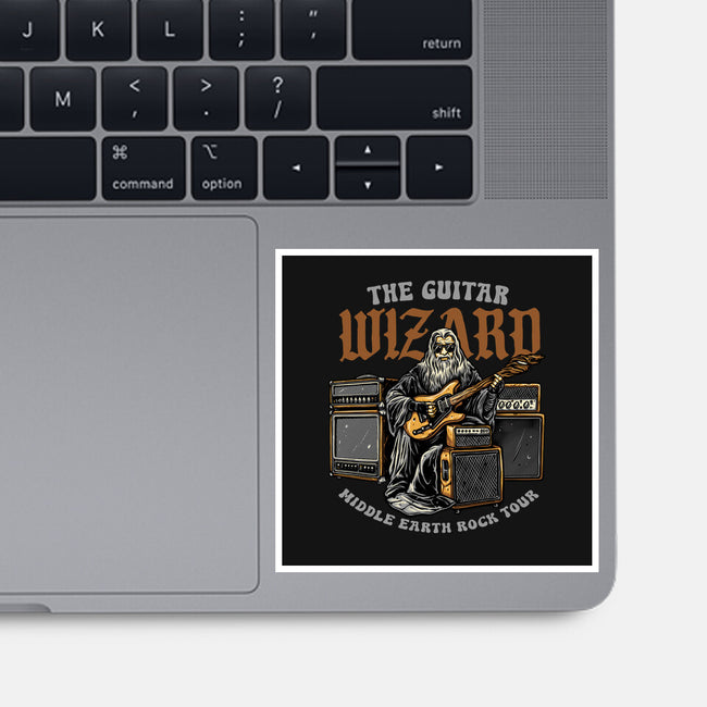 The Guitar Wizard-None-Glossy-Sticker-glitchygorilla