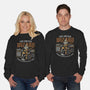 The Guitar Wizard-Unisex-Crew Neck-Sweatshirt-glitchygorilla