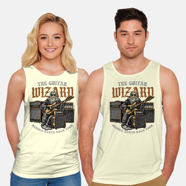 The Guitar Wizard-Unisex-Basic-Tank-glitchygorilla