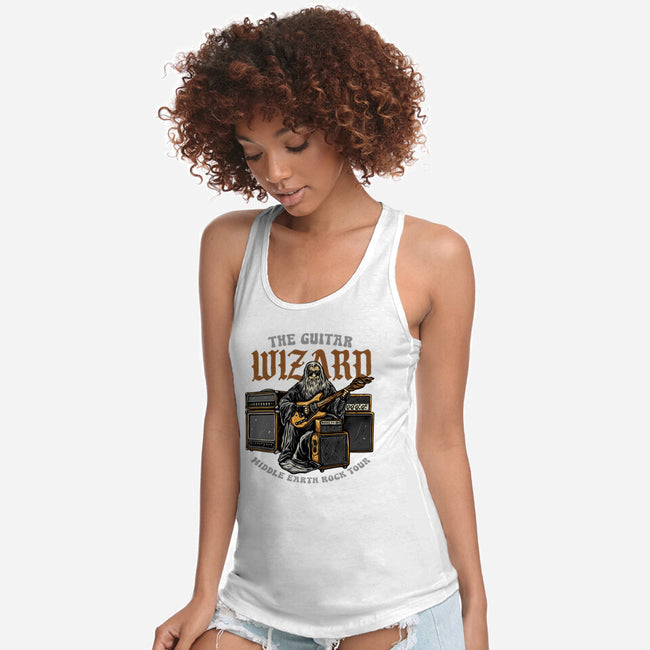 The Guitar Wizard-Womens-Racerback-Tank-glitchygorilla