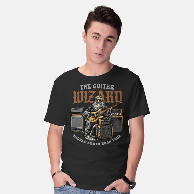 The Guitar Wizard-Mens-Basic-Tee-glitchygorilla