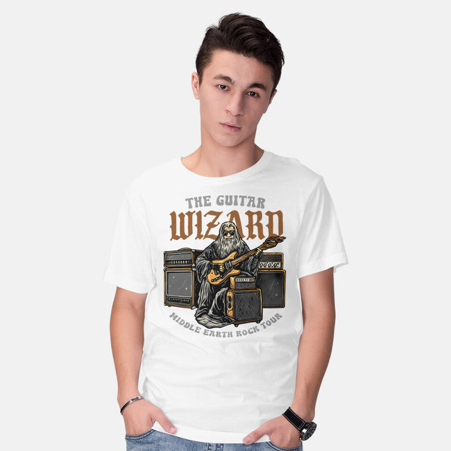 The Guitar Wizard-Mens-Basic-Tee-glitchygorilla