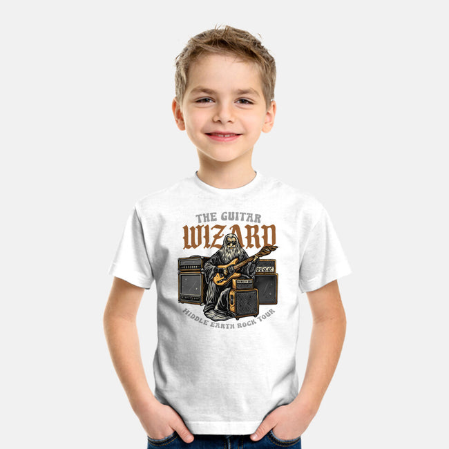 The Guitar Wizard-Youth-Basic-Tee-glitchygorilla