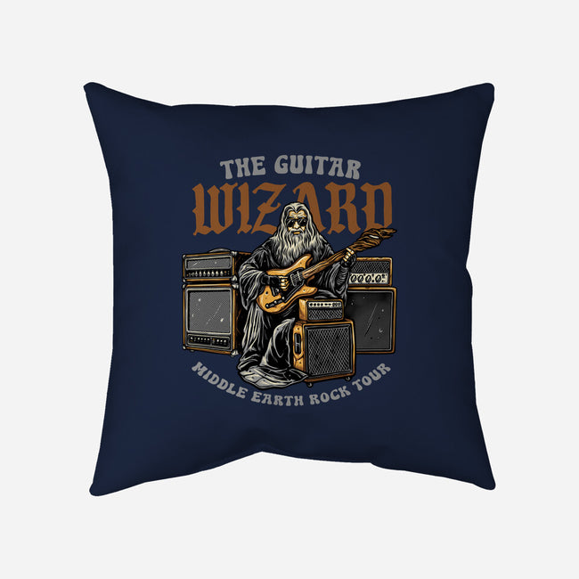 The Guitar Wizard-None-Removable Cover w Insert-Throw Pillow-glitchygorilla