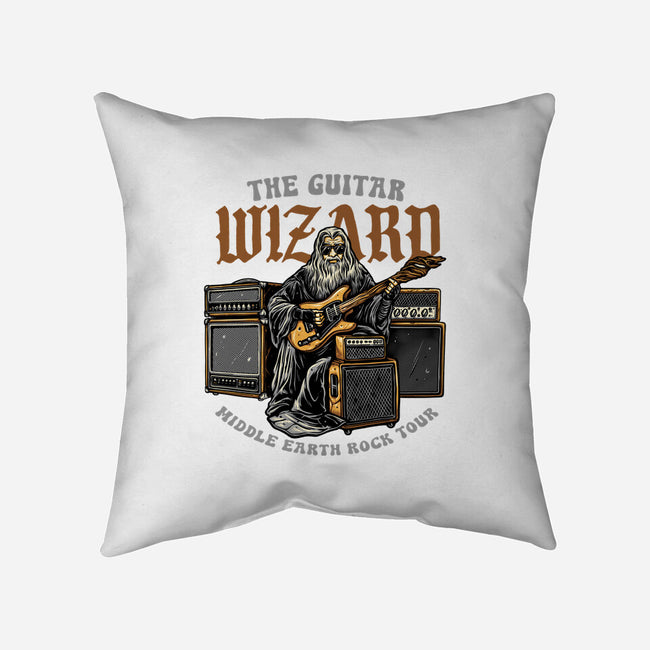 The Guitar Wizard-None-Removable Cover w Insert-Throw Pillow-glitchygorilla