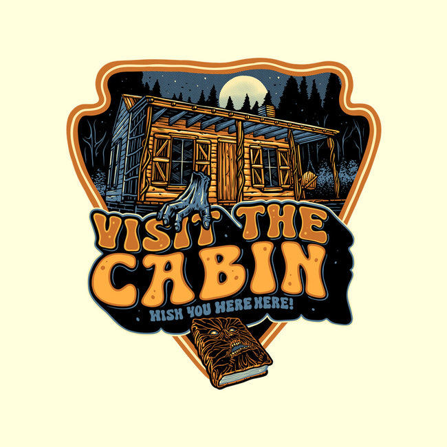 Visit The Cabin-None-Fleece-Blanket-glitchygorilla