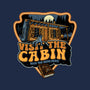 Visit The Cabin-None-Fleece-Blanket-glitchygorilla