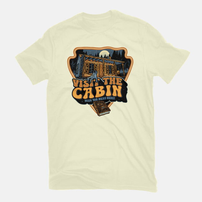 Visit The Cabin-Mens-Basic-Tee-glitchygorilla