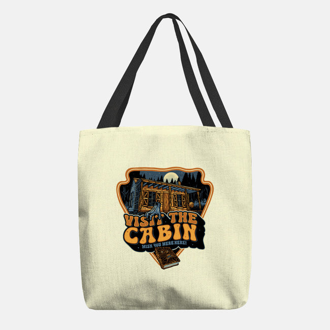 Visit The Cabin-None-Basic Tote-Bag-glitchygorilla