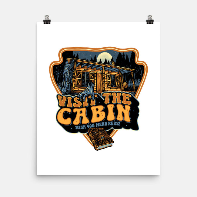 Visit The Cabin-None-Matte-Poster-glitchygorilla