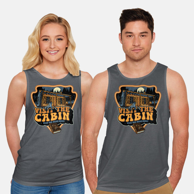 Visit The Cabin-Unisex-Basic-Tank-glitchygorilla