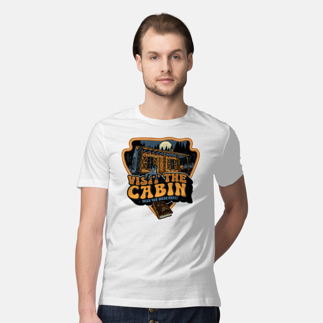 Visit The Cabin-Mens-Premium-Tee-glitchygorilla