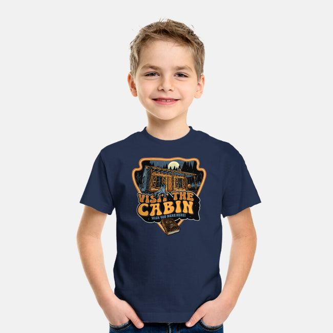 Visit The Cabin-Youth-Basic-Tee-glitchygorilla