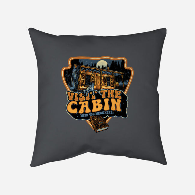 Visit The Cabin-None-Removable Cover w Insert-Throw Pillow-glitchygorilla