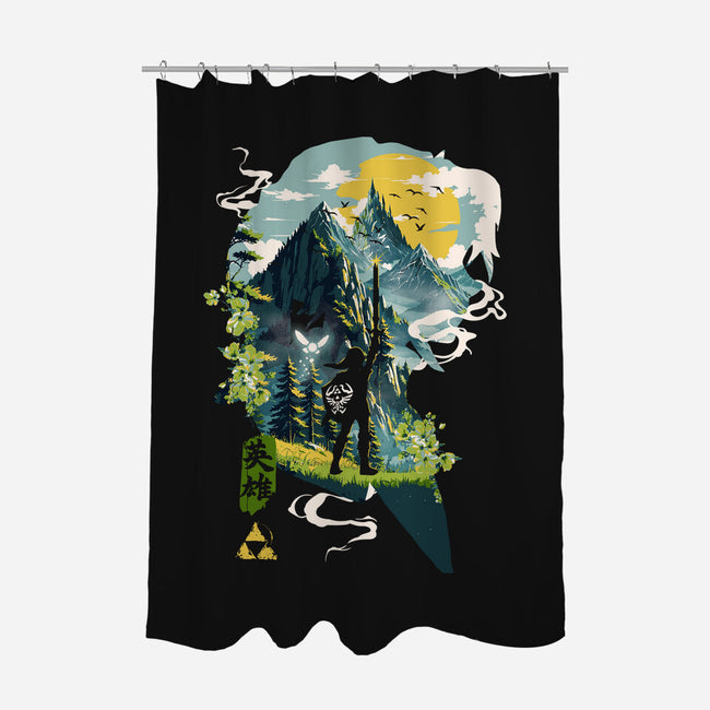 Ballad Of The Hero-None-Polyester-Shower Curtain-Arinesart