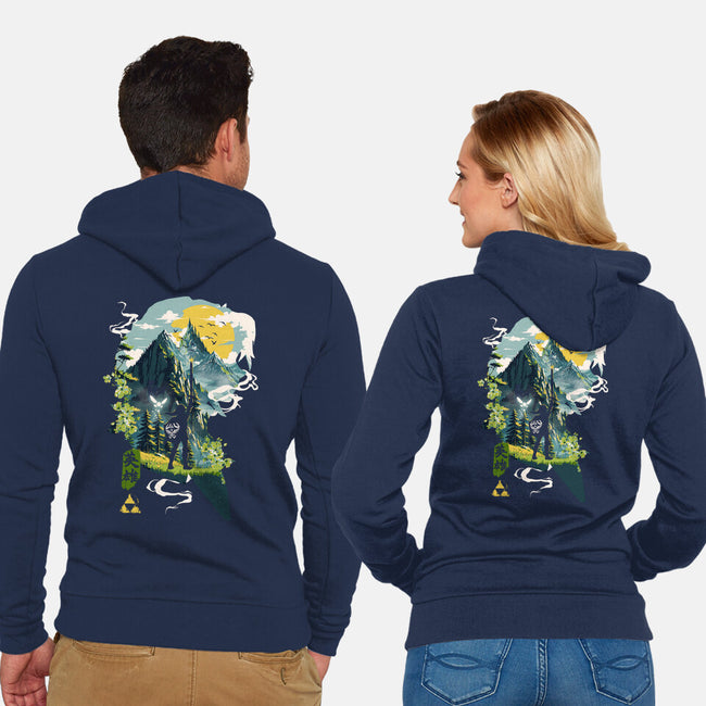 Ballad Of The Hero-Unisex-Zip-Up-Sweatshirt-Arinesart