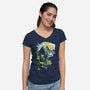 Ballad Of The Hero-Womens-V-Neck-Tee-Arinesart