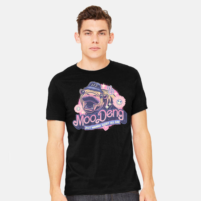 Just Wanna Sleep All Day-Mens-Heavyweight-Tee-glitchygorilla