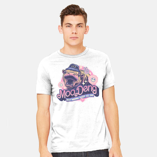 Just Wanna Sleep All Day-Mens-Heavyweight-Tee-glitchygorilla