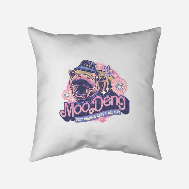 Just Wanna Sleep All Day-None-Removable Cover w Insert-Throw Pillow-glitchygorilla