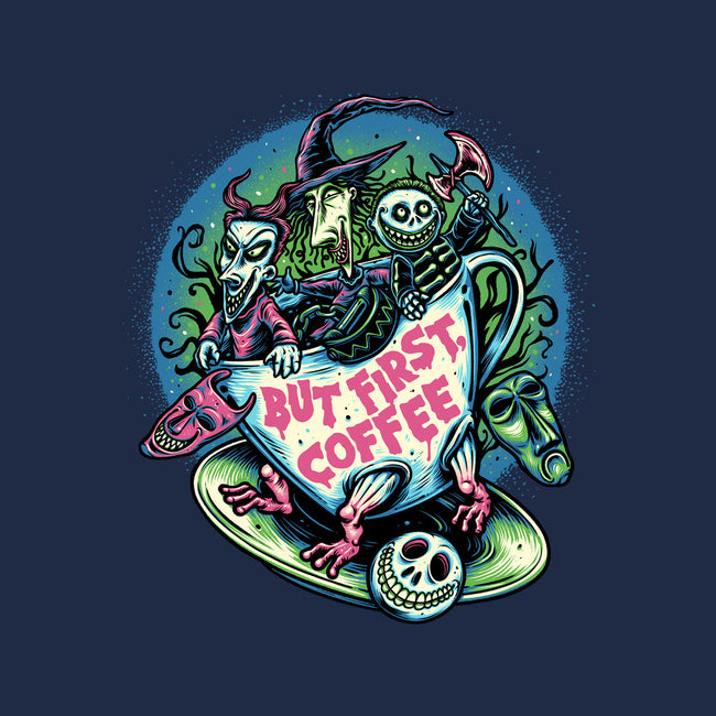 But First Coffee-Womens-Fitted-Tee-glitchygorilla