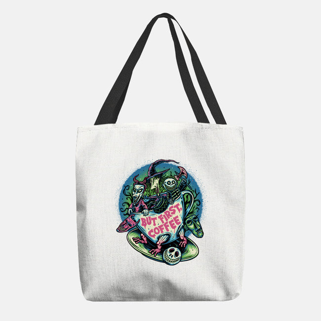 But First Coffee-None-Basic Tote-Bag-glitchygorilla