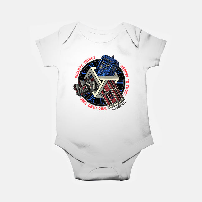 Time Benders-Baby-Basic-Onesie-glitchygorilla